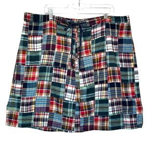NorthStyle Multicolored Cotton Plaid Patchwork Skort (Skirt w/ Shorts) - Size 2X